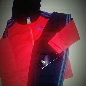 Adidas Toddler Boy Zip Hoodie Set 24mo